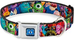 Buckle-Down Disney Monsters University Monsters Stacked Dog Collar, Large: 15 to 24-in neck, 1-in wide