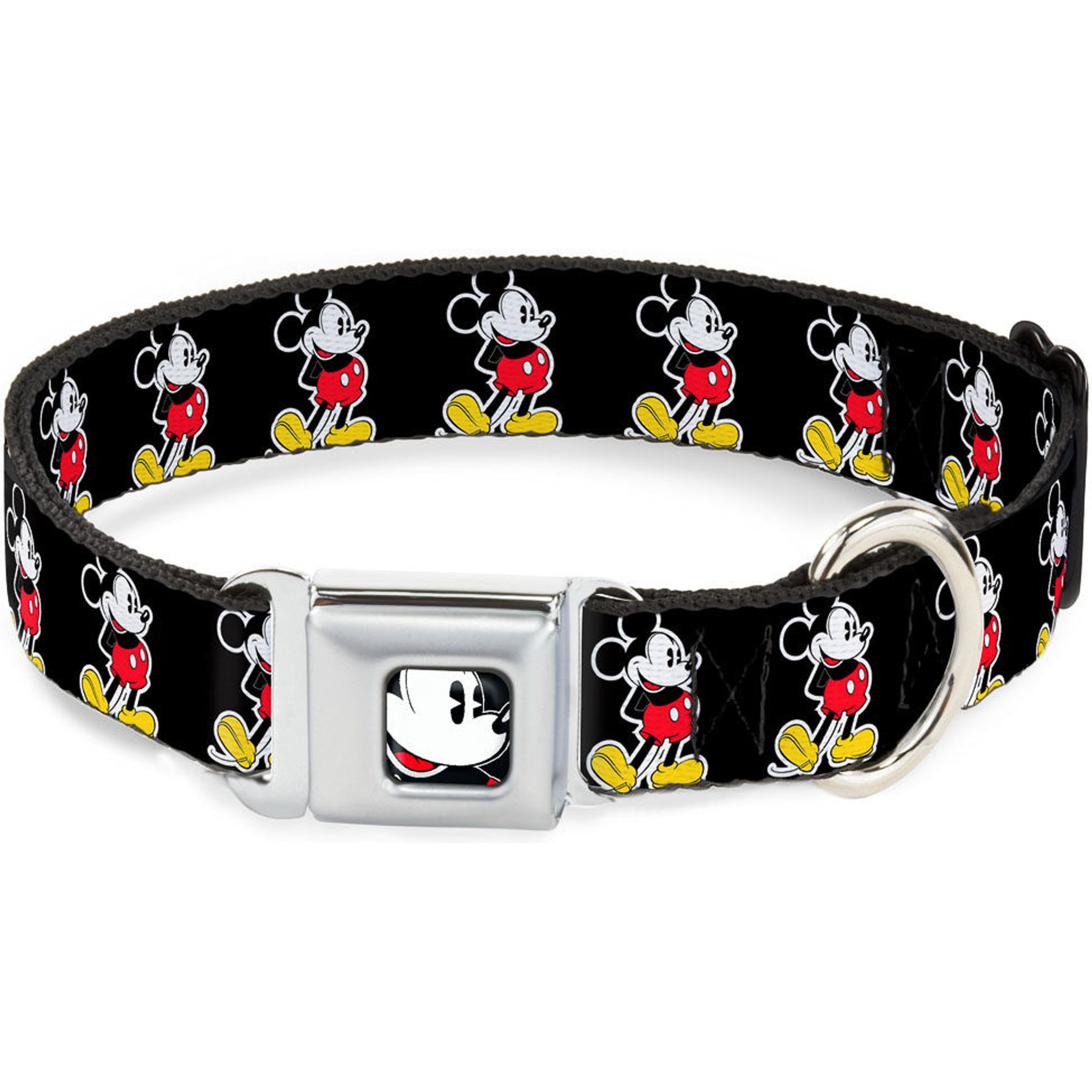 Buckle-Down Disney Classic Mickey Mouse Pose Dog Collar, Large: 20 to 31-in neck, 1.5-in wide