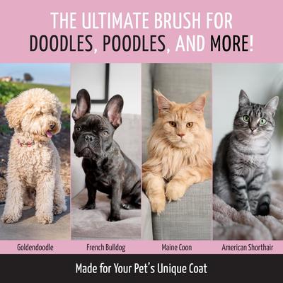 Show full view: Tauro Pro Line Slicker Dog Brush, Pink, Large slide 6 of 8