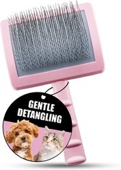 Tauro Pro Line Slicker Dog Brush, Pink, Large