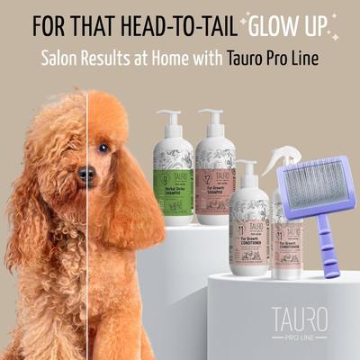 Show full view: Tauro Pro Line Deshedding Slicker Dog & Cat Brush, Purple, Large slide 8 of 8