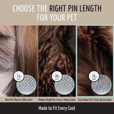 Show full view: Tauro Pro Line Dog & Cat Brush, Mint, Large slide 6 of 9