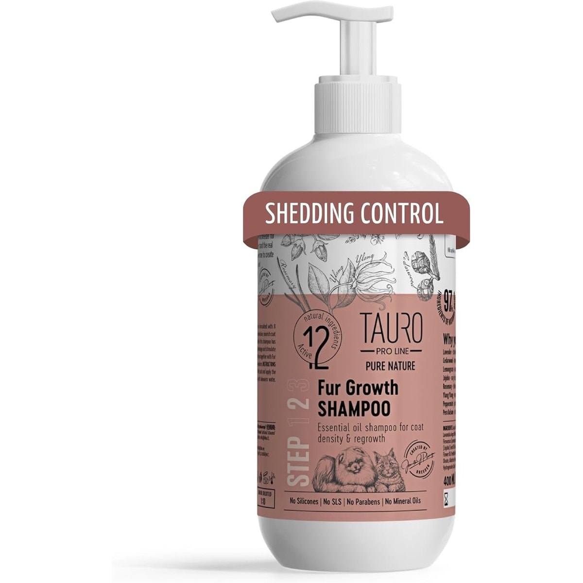Tauro Pro Line Fur Growth Dog & Cat Shampoo, 13.5-fl oz bottle