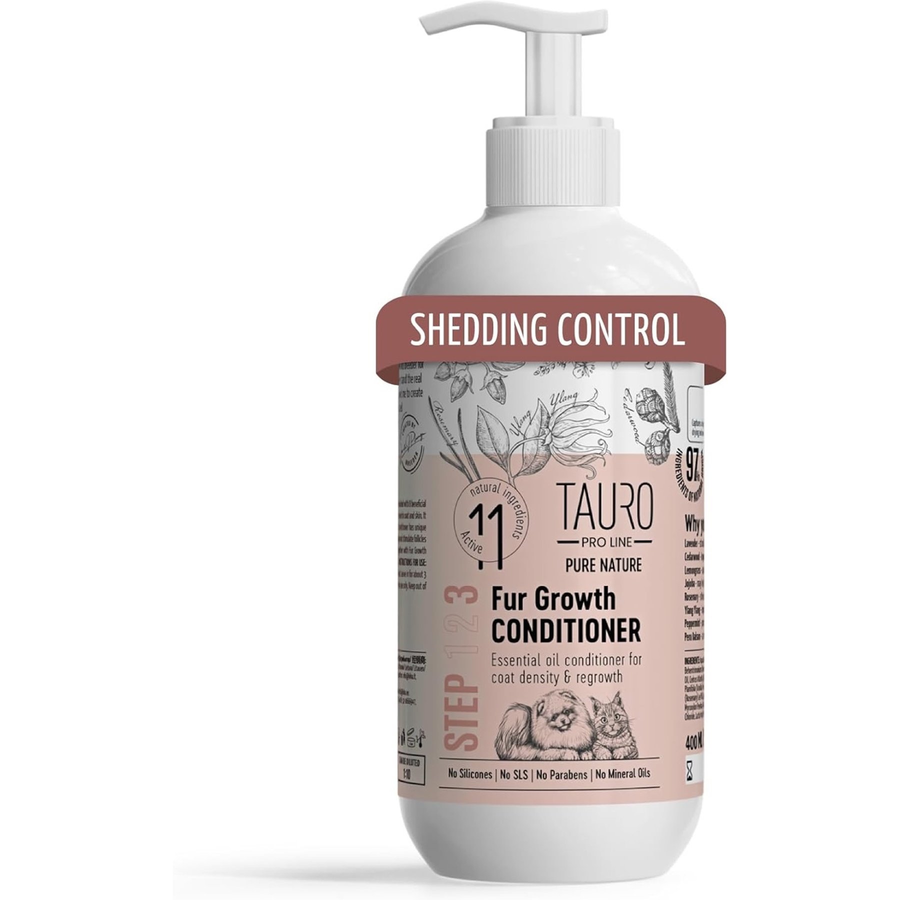 Tauro Pro Line Fur Growth Dog & Cat Conditioner, 13.5-fl oz bottle