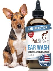 PetSilver Antimicrobial Dog & Cat Ear Wash, 8-fl oz bottle