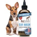 PetSilver Antimicrobial Dog & Cat Ear Wash, 8-fl oz bottle