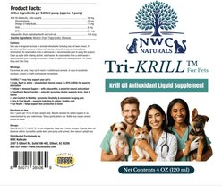 NWC Naturals Tri-Krill Omega-3 Antioxidant Dog & Cat Supplement, 4-fl oz bottle slide 2 of 3