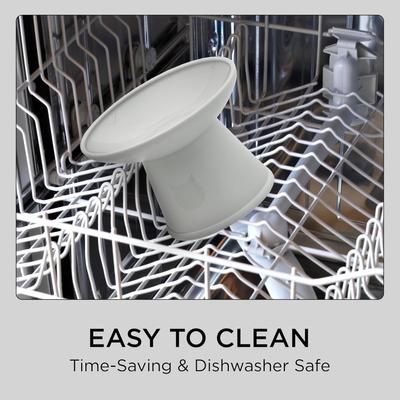 Show full view: Necoichi 2pcs Elevated BPA-Free Non-Skid Dishwasher-Safe Microwavable Whisker Relief Plastic, Ocean Mist, 1.5-cup slide 9 of 10