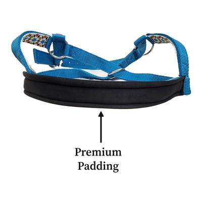 Show full view: Derby Originals Padded Overlay Nylon Cow Halter, Geometric & Hurricane Blue, Medium slide 4 of 8