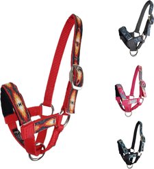 Tahoe Tack Nylon Overlay Alpaca Halter with Padded Noseband, Grey Floral, Small slide 2 of 3