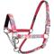 Show in main carousel: Tahoe Tack Nylon Overlay Cattle Restraint Halter with Padded Noseband, Grey Floral, Large slide 1 of 3