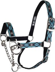 Tahoe Tack Nylon Overlay Cattle Restraint Halter with Padded Noseband, Blue Aztec, X-Large slide 1 of 3