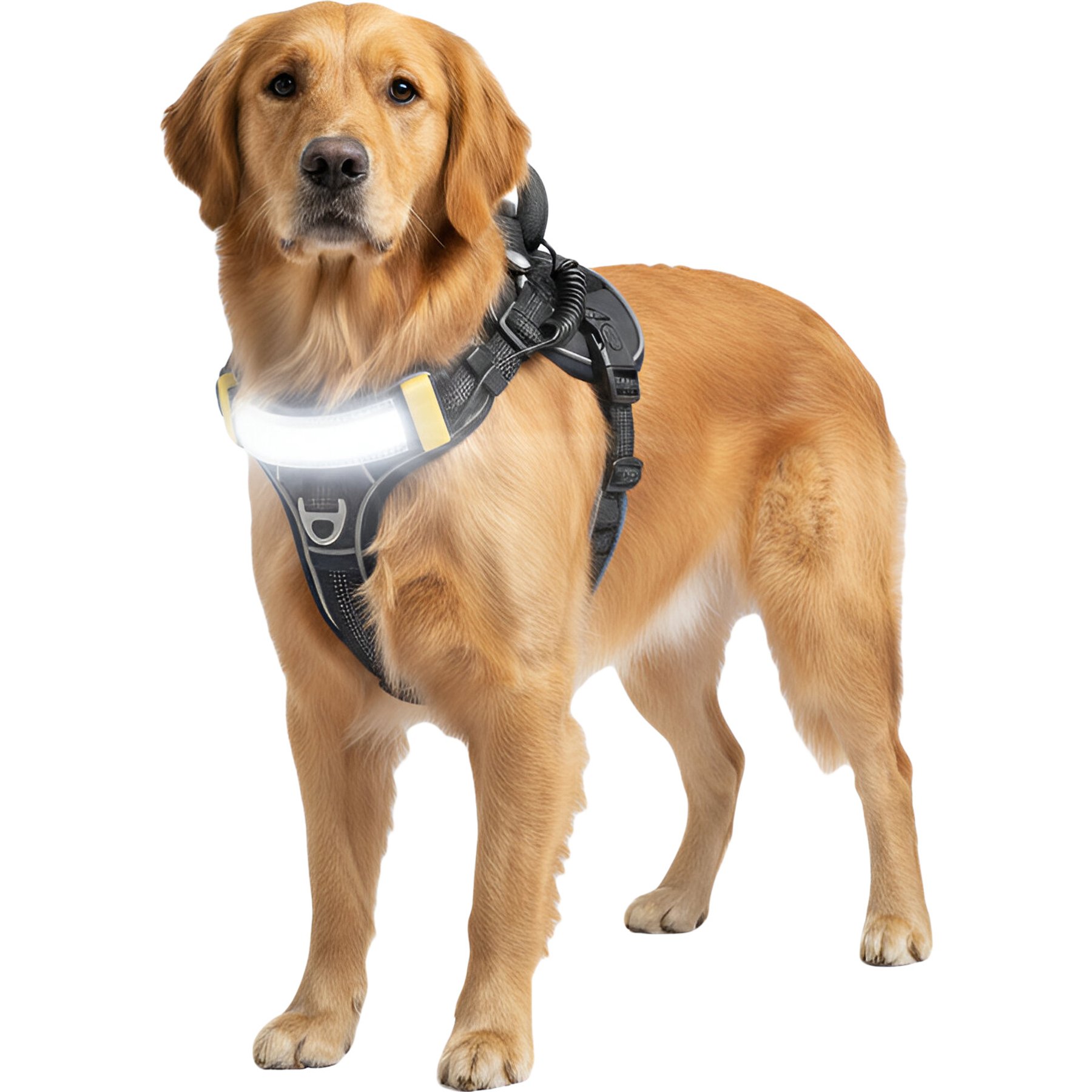 Lumi Pawtners Lumi One Dog Harness, Black, Large: 16 to 29-in chest