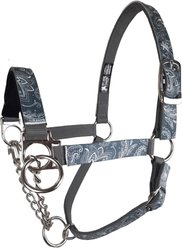 Tahoe Tack Nylon Overlay Cattle Restraint Halter with Padded Noseband, Paisley, Medium
