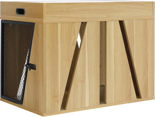 Show full view: 4 Cats & Dogs Penny Dog Crate, Oak, 30 inch slide 4 of 6