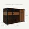 Show in main carousel: 4 Cats & Dogs Clover Console Dog Crate, Walnut, 48 inch slide 5 of 5