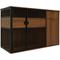 Show in main carousel: 4 Cats & Dogs Clover Console Dog Crate, Walnut, 48 inch slide 3 of 5