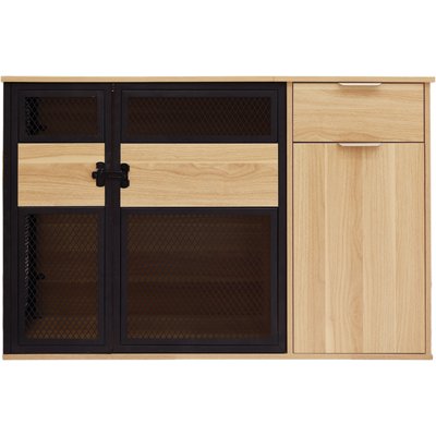 4 Cats & Dogs 4 Cats & Dogs Clover Console Dog Crate, Oak, 48 inch