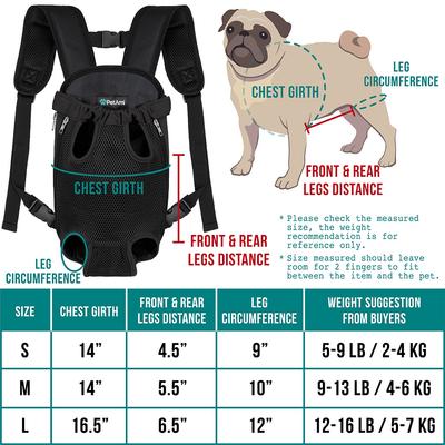 Show full view: PetAmi Airline Approved Front-Carrier Dog & Cat Carrier, Red, Medium slide 3 of 10