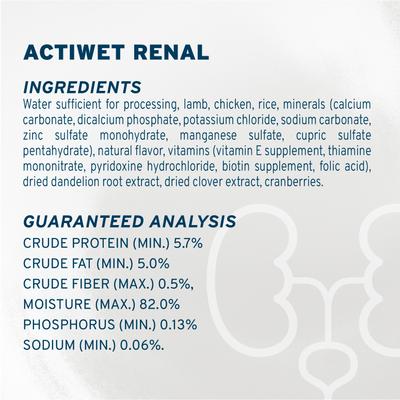 Show full view: Forza10 Actiwet Renal Support Wet Dog Food, 3.5-oz, case of 12 slide 9 of 13