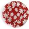 Show in main carousel: Ridge Creek Round Snowflake Holiday Orthopedic Bolster Dog Bed, Red, Large slide 7 of 8