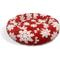 Show in main carousel: Ridge Creek Round Snowflake Holiday Orthopedic Bolster Dog Bed, Red, Large slide 2 of 8