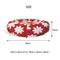 Show in main carousel: Ridge Creek Round Snowflake Holiday Orthopedic Bolster Dog Bed, Red, Large slide 3 of 8