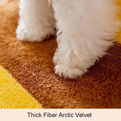 Show full view: NonoPets Portable Non-Slip Dog Stairs Ramp with Removable & Washable Cover, Brown/Yellow, 3 steps slide 6 of 7