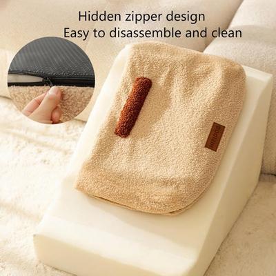 Show full view: NonoPets High Density Foam Dog Stairs with Removable Cover, 4 steps, Green slide 4 of 8