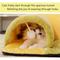 Show in main carousel: NonoPets 3-in-1 Durable Polyester Cooling Bed Cat, Rabbit & Hamster Tunnel & Play Mat with Blanket, Yellow/Green, Large slide 3 of 5