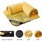 Show in main carousel: NonoPets 3-in-1 Durable Polyester Cooling Bed Cat, Rabbit & Hamster Tunnel & Play Mat with Blanket, Yellow/Green, Large slide 5 of 5