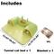Show in main carousel: NonoPets 3-in-1 Durable Polyester Cooling Bed Cat, Rabbit & Hamster Tunnel & Play Mat with Blanket, Green, Medium slide 4 of 6