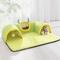 Show in main carousel: NonoPets 3-in-1 Durable Polyester Cooling Bed Cat, Rabbit & Hamster Tunnel & Play Mat with Blanket, Green, Medium slide 1 of 6
