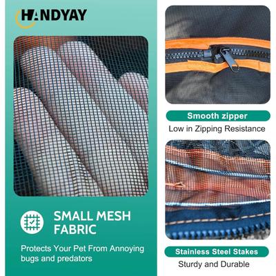 Show full view: NonoPets 6-in-1 Outdoor Portable Dog, Cat & Small Animals Playpen with Tunnel, Black slide 6 of 6