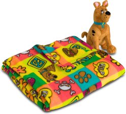 Scooby Doo Scooby Munchies Throw & Squeaky Pet Pillow Set Dog Plush Toy, Multicolor, 40 x 50-in slide 1 of 6