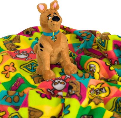 Show full view: Scooby Doo Scooby Munchies Throw & Squeaky Pet Pillow Set Dog Plush Toy, Multicolor, 40 x 50-in slide 3 of 7