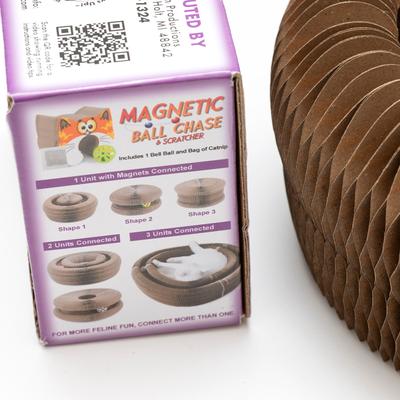 Show full view: Cat Lures Magnetic Ball Chase Scratcher Cat Toy slide 4 of 8