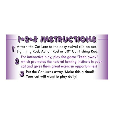 Show full view: Cat Lures Dragonfly Attachment with Mini Lightning Rod Teaser Cat Toy slide 4 of 4