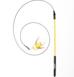 Cat Lures Dragonfly Attachment with Mini Lightning Rod Teaser Cat Toy