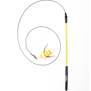 Cat Lures Dragonfly Attachment with Mini Lightning Rod Teaser Cat Toy