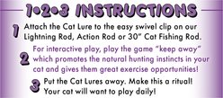 Cat Lures Centipede Attachment with Mini Lightning Rod Teaser Cat Toy slide 2 of 4