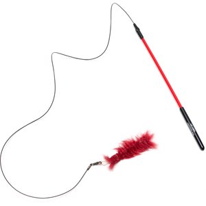 Cat Lures Centipede Attachment with Mini Lightning Rod Teaser Cat Toy