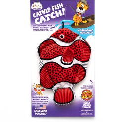 Cat Lures Meowee Wowee Catnip Speckled Clown Fish Plush Cat Toy