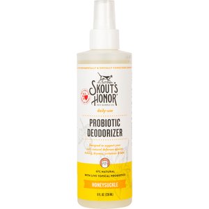 Skout's Honor Probiotic Honeysuckle Daily Use Cat Deodorizer, 8-fl oz bottle
