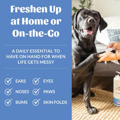 Show full view: Skout's Honor Dog, Cat & Small Pet Grooming Wipes, 80 count slide 5 of 11