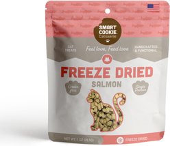 Smart Cookie Barkery Salmon Grain-Free Freeze-Dried Cat Treats, 1-oz bag