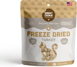Smart Cookie Barkery Turkey Grain-Free Freeze-Dried Cat Treats, 1-oz bag
