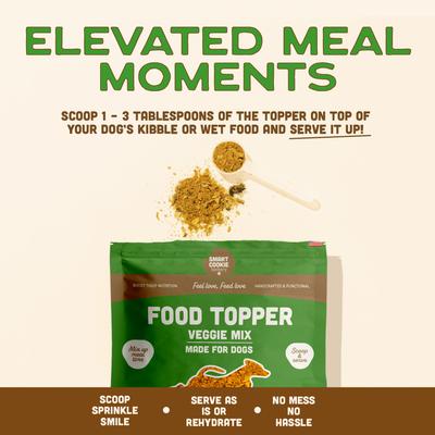 Show full view: Smart Cookie Barkery Veggie Dog Food Topper, 7-oz bag slide 4 of 7