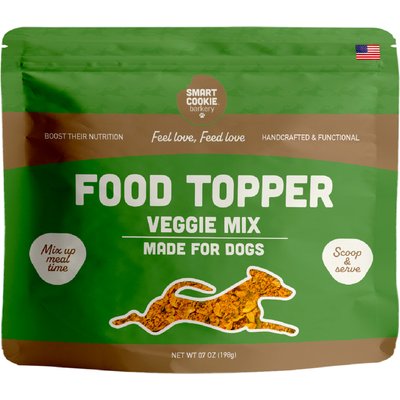 Smart Cookie Barkery Smart Cookie Barkery Veggie Dog Food Topper, 7-oz bag