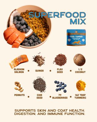 Show full view: Smart Cookie Barkery Superfood Dog Food Topper, 7-oz bag slide 5 of 7